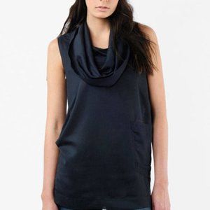 G-Star Raw Low T Top Blouse in Dark Blue Sleeveless Cowl Neck Sz S new